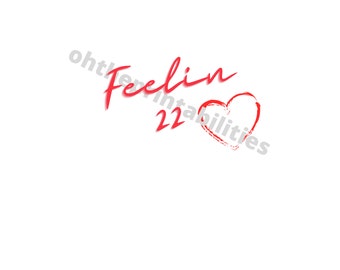 Feelin 22 SVG PNG file for Cricut, Silhouette cut machines New Year, 2022, birthday