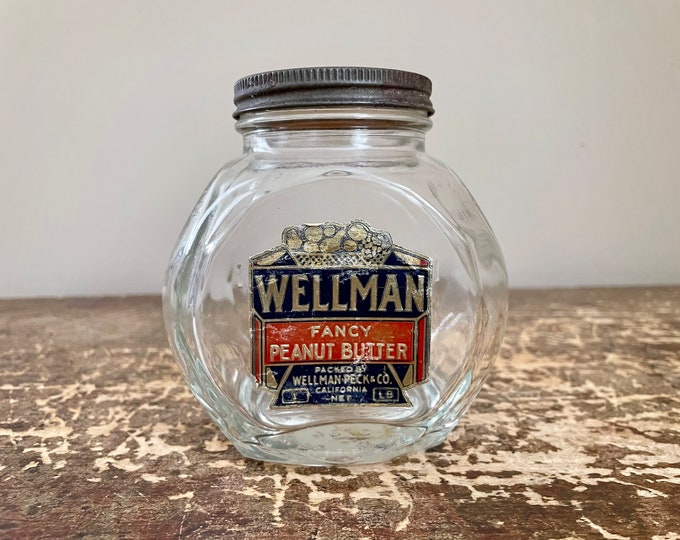 Vintage Wellman Jar Etsy