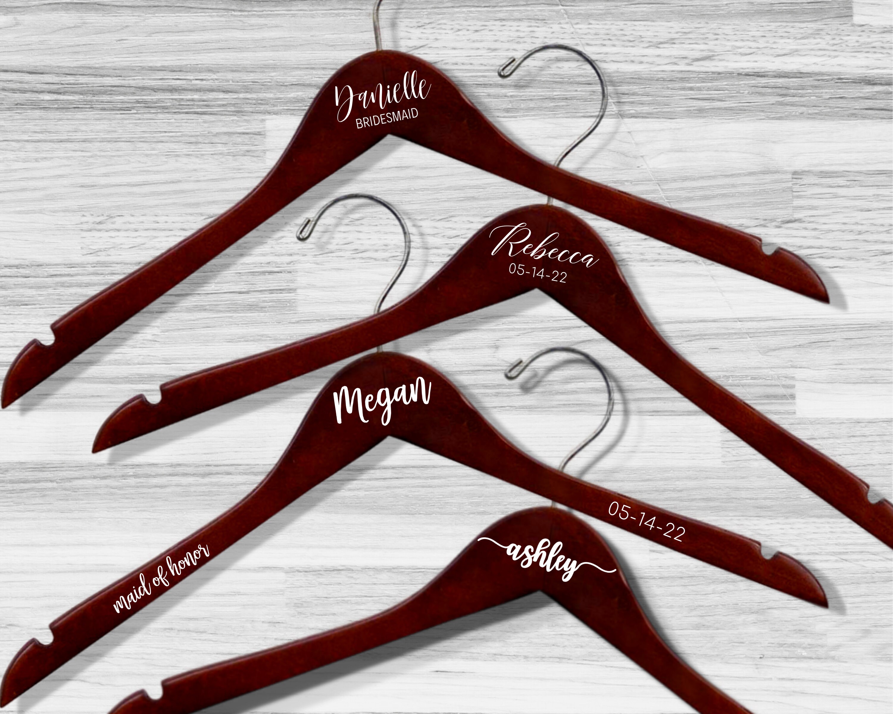 Personalized Hangers Dress Hanger NAME ONLY Bridesmaid Etsy