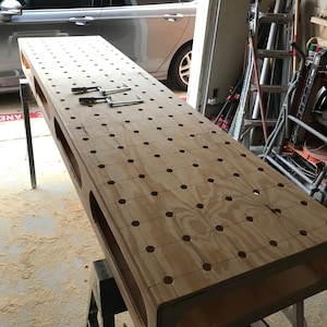 Plywood MFT Bench Plans STEP and PDF files
