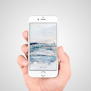 Calming Art phone wallpaper Background, Landscape art wallpaper, Phone Lock Screen, Blue, iPhone Wallpaper, iPhone Background