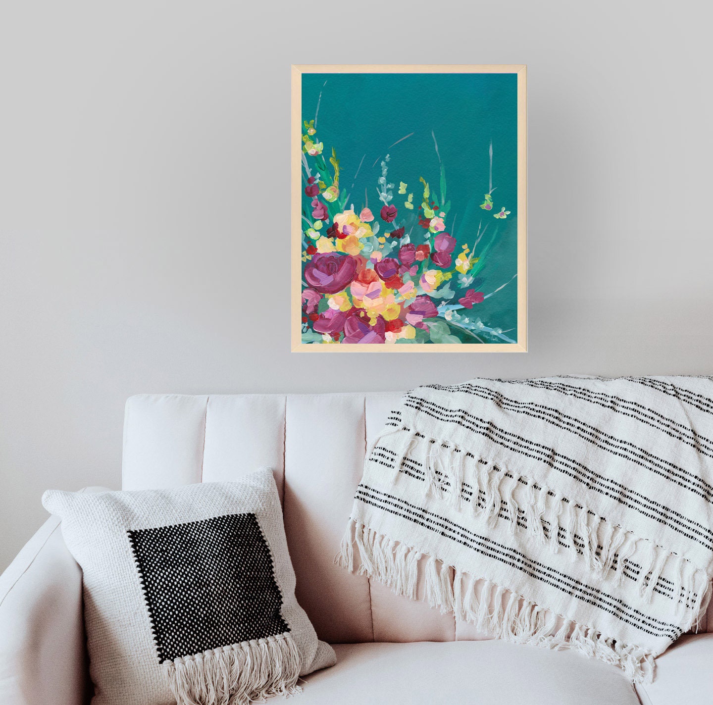 INSTANT Art Print Vibrant Painting Living Room Wall Art | Etsy