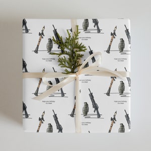 Spero che il tuo compleanno sia una carta da regalo esplosiva, divertente confezione regalo di compleanno, per lui, carta da regalo per pistola, granata, caccia, militare, fidanzato