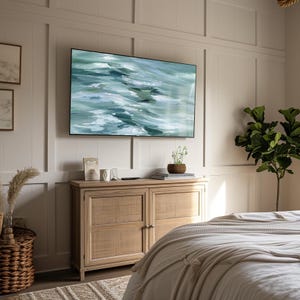 Ocean Reflections | Abstract Coastal Samsung Frame TV Art Digital Download