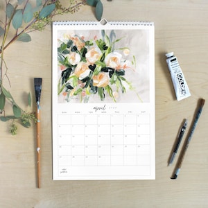 SALE - 2025 Field & Floral calendar Wall Calendar, Monthly Art Calendar, gift under 50, Landscape Calendar, Flower Calendar, Kitchen, Office