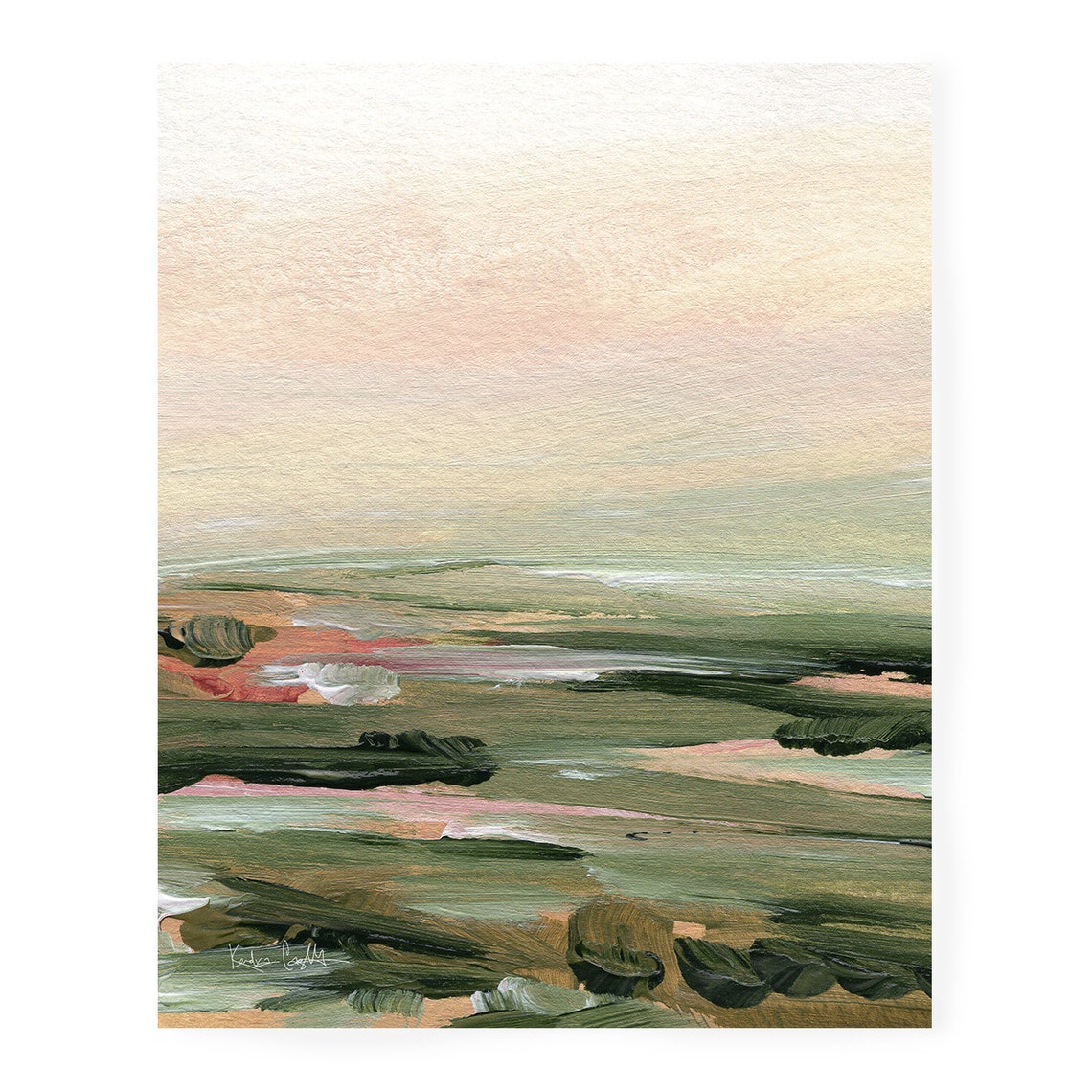 Large Print Abstract Landscape Painting Vertical Print - Etsy