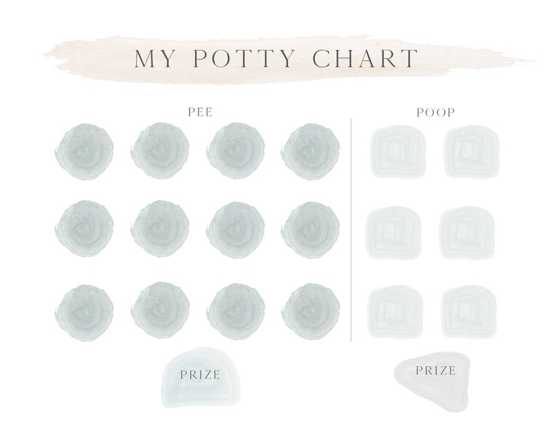 Potty Training Sticker Chart Printable - Etsy