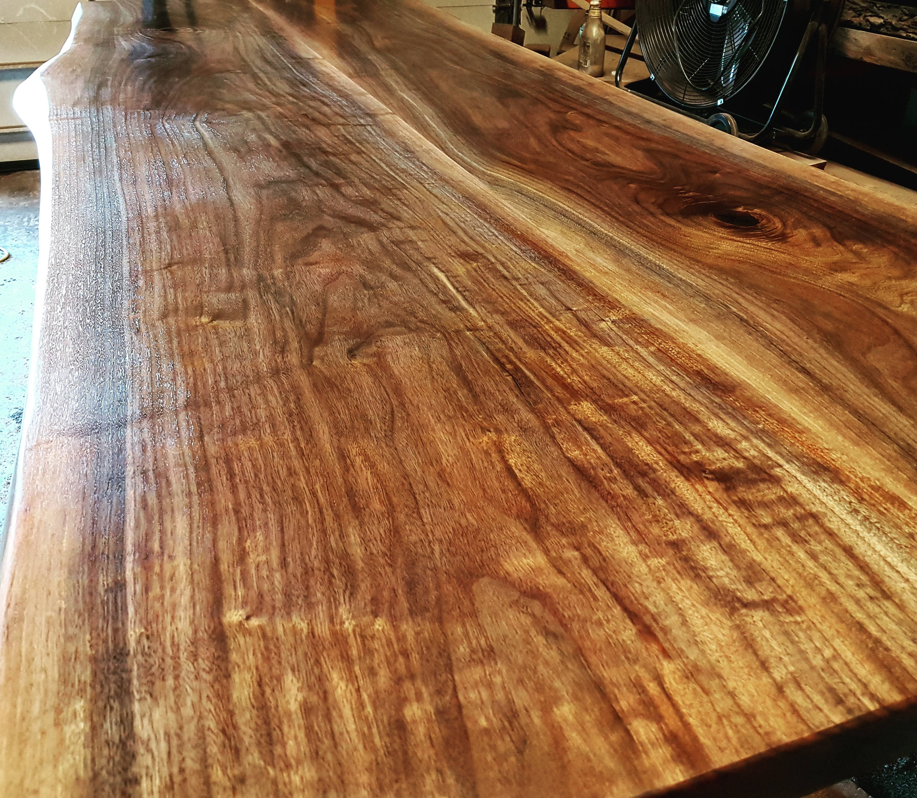 Live Edge Black Walnut Bookmatched Slab Harvest Table Etsy Canada