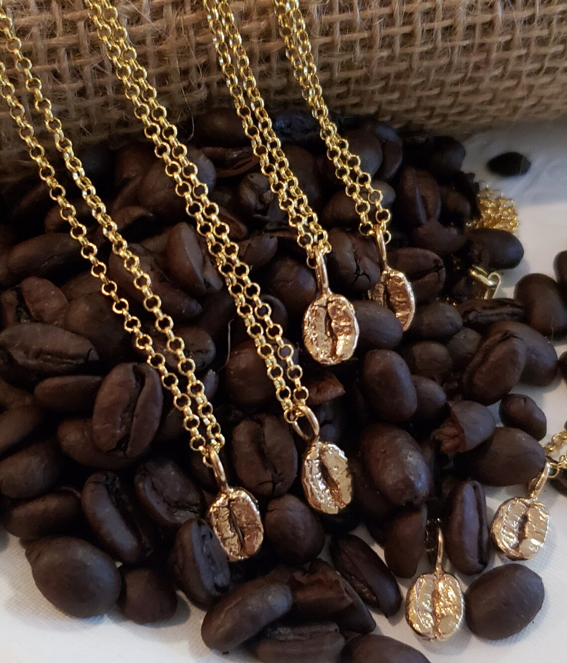 Coffee Bean Jewellery Coffee Bean Jewelry Bronze Coffee Etsy