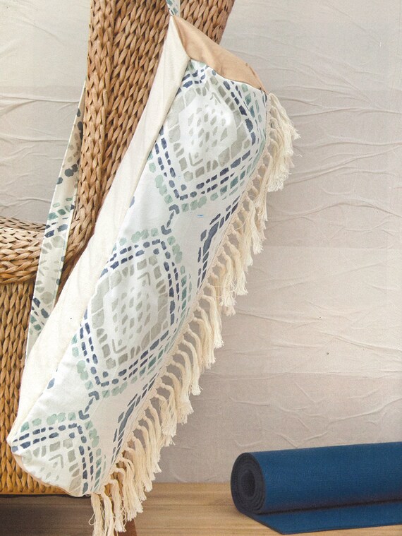Light Yoga Mat Bag Yoga Bag With Zipper Boho Tote With Etsy