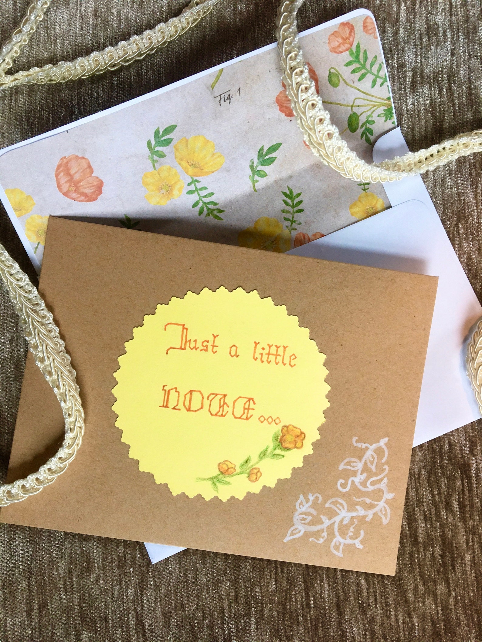 Just A Little Note Card Etsy