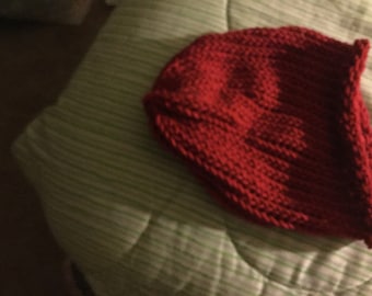 Red winter hat