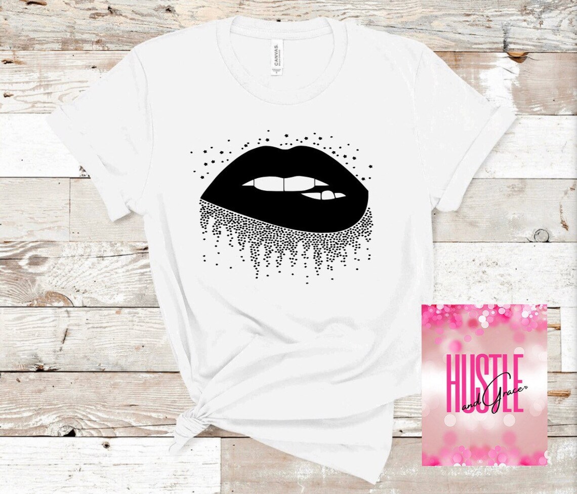 Lips TShirt Fashion Tee Graphic Tee Etsy
