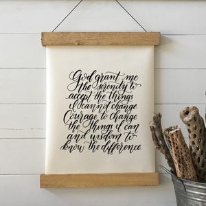 Serenity Prayer Printable Calligraphy 8x10
