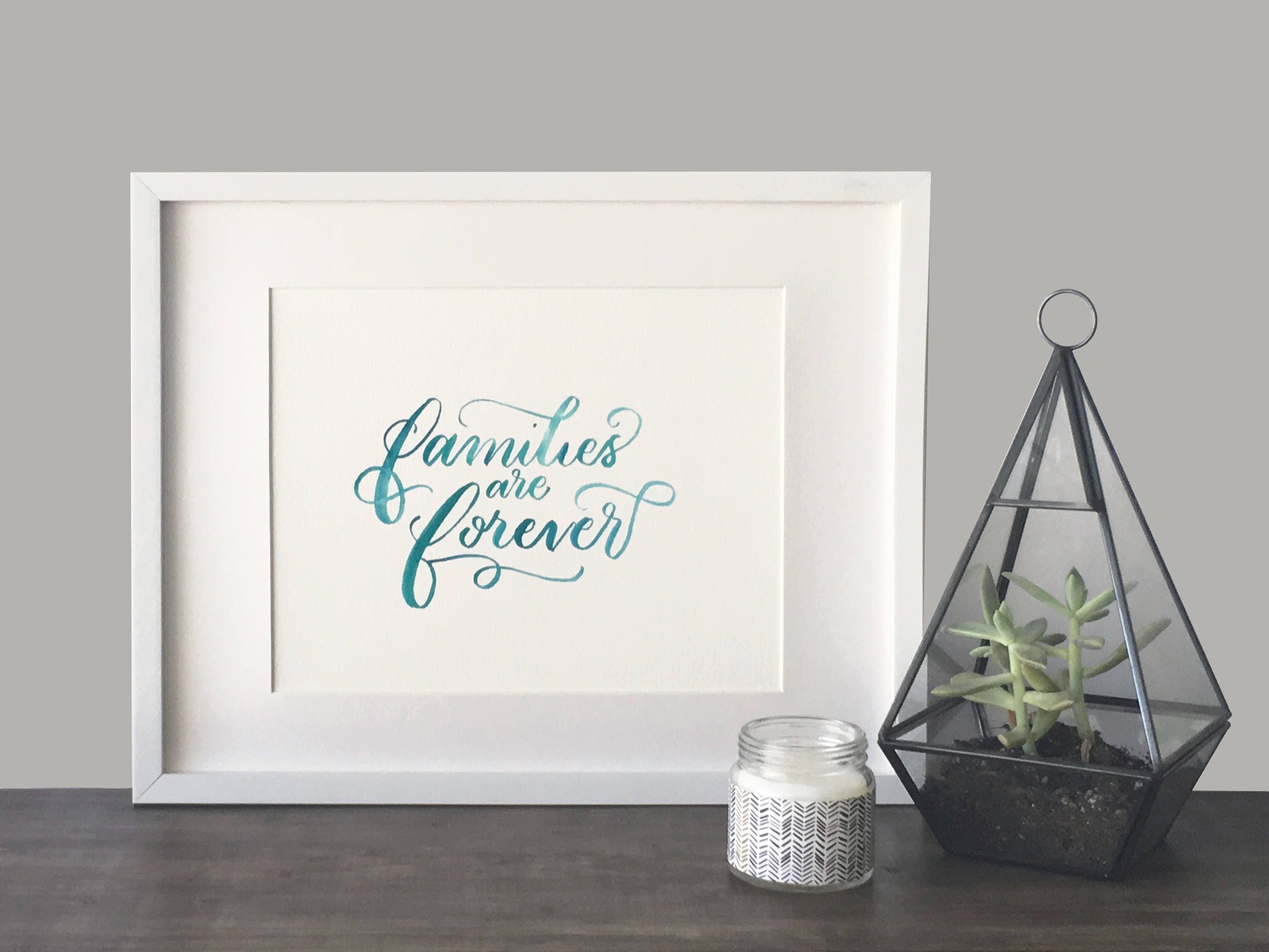 Families Are Forever Watercolor Printable 8x10 - Etsy