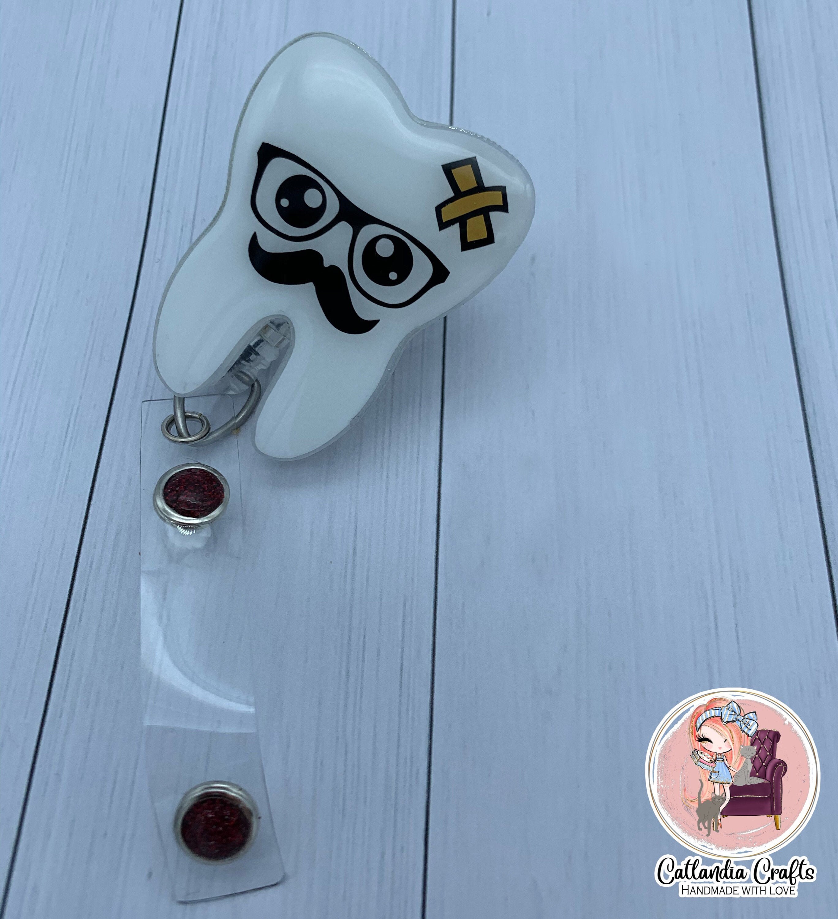 Tooth Badge Reel Dental Badge Reel Dental Hygienist Badge Etsy UK