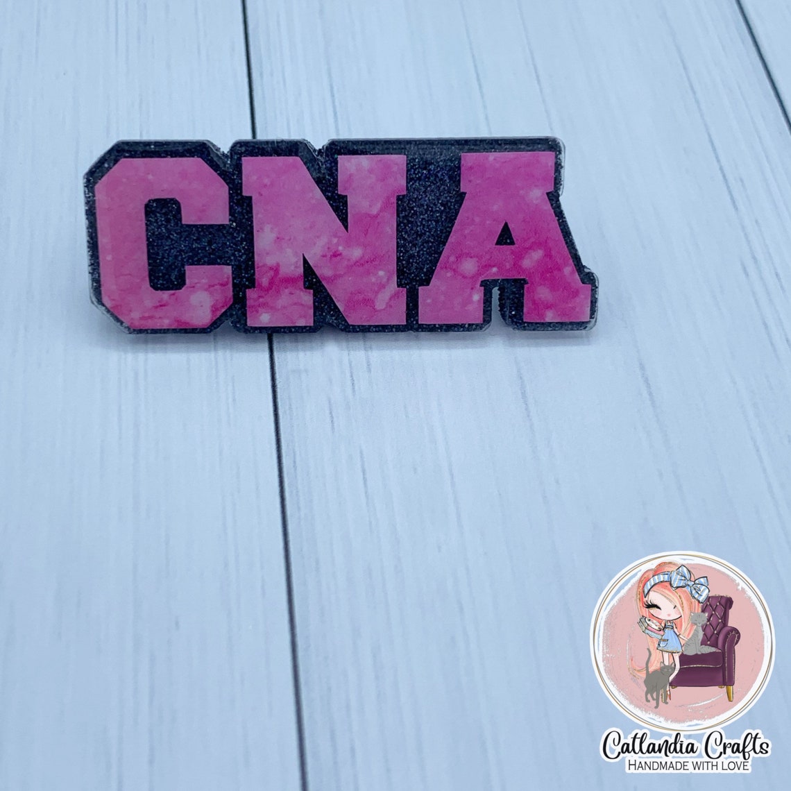 CNA Badge Reelcute ID holder badge reel nametag medical Etsy