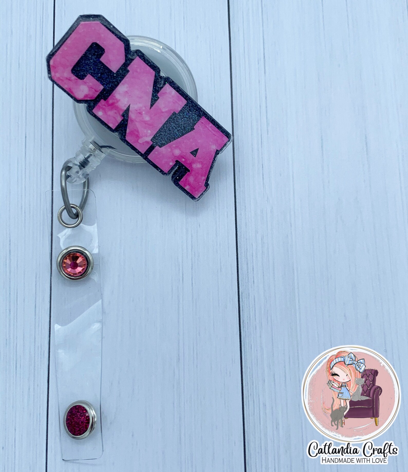 CNA Badge Reelcute ID holder badge reel nametag medical Etsy