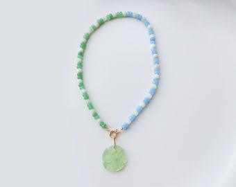 Sand Dollar Gemstone Multicolor Necklace
