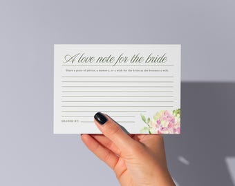 Let Love Bloom - Advice Card, Printable Card