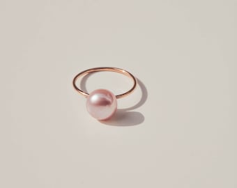 Lavender Pearl Ring - Etsy