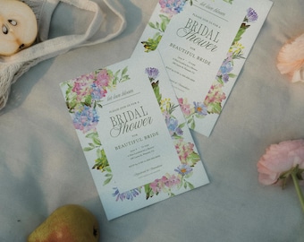 Let Love Bloom - Bridal Shower Invite Template