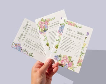 Let Love Bloom - Bridal Shower Game Bundle, Printable Shower Games