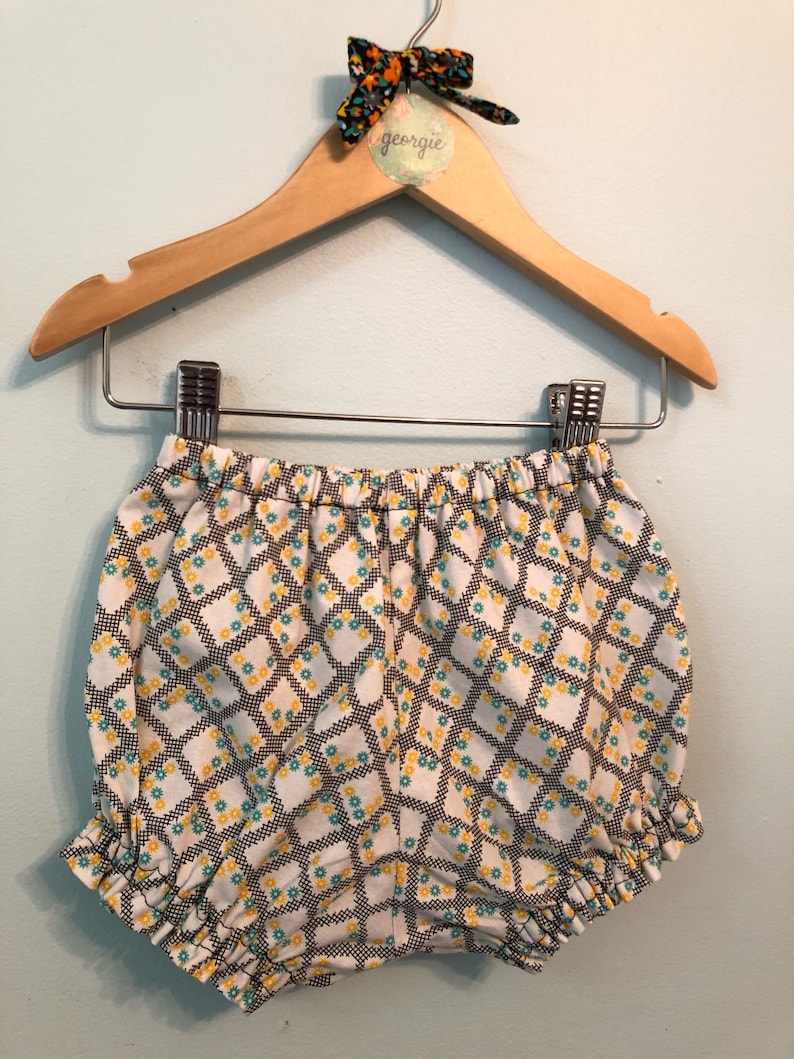 Linear Bloomers // Handmade Baby Girl Bloomers // Cotton Etsy