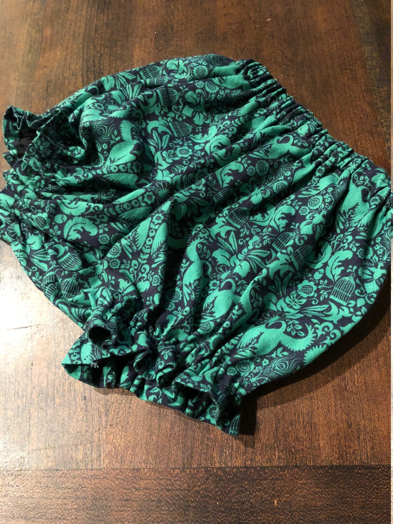 Green Floral Bloomers // Baby Girl Bloomers // Cotton Bloomers Etsy