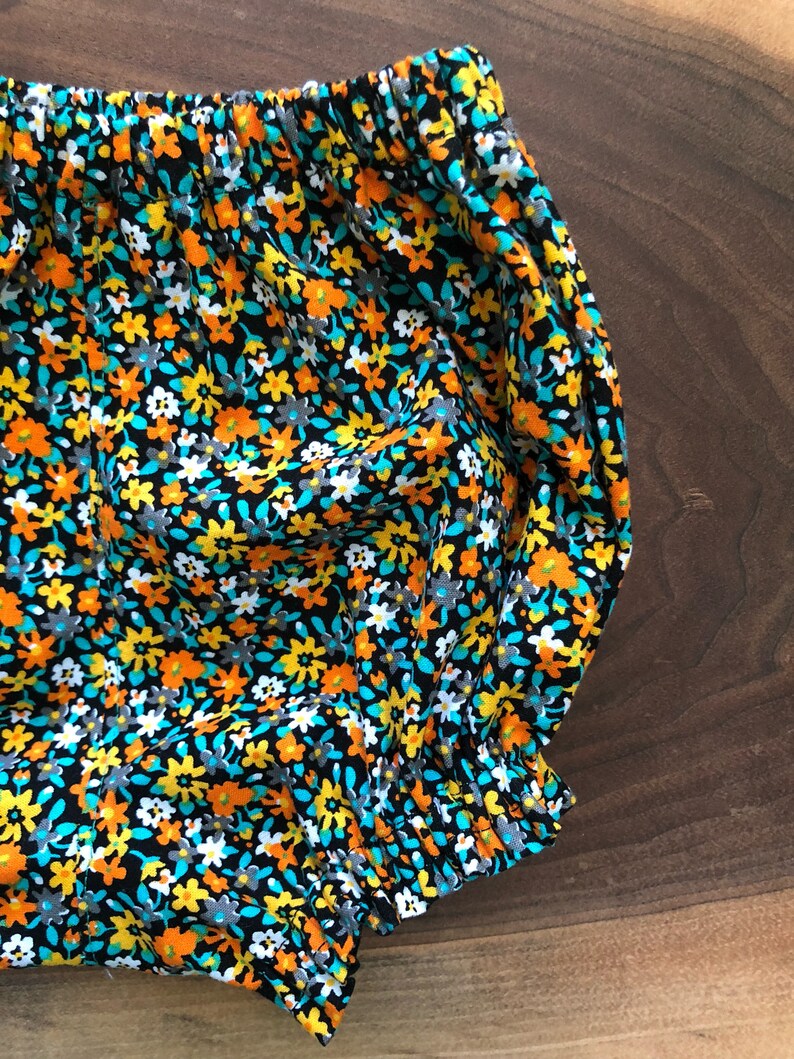 Black Floral Bloomers // Baby Bloomers // Black Diaper Cover Etsy