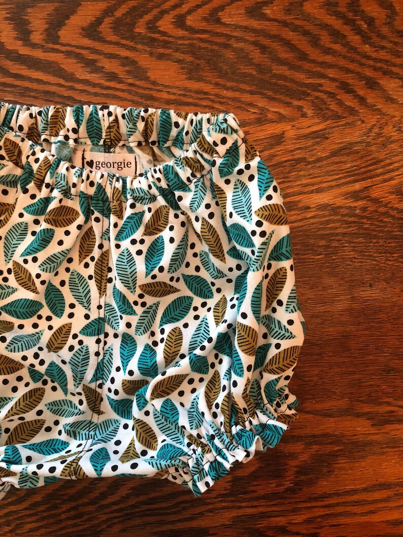 Organic White Floral Bloomers // Eco Friendly Baby Bloomer // Etsy