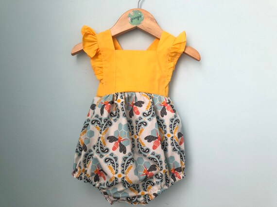bumble bee romper
