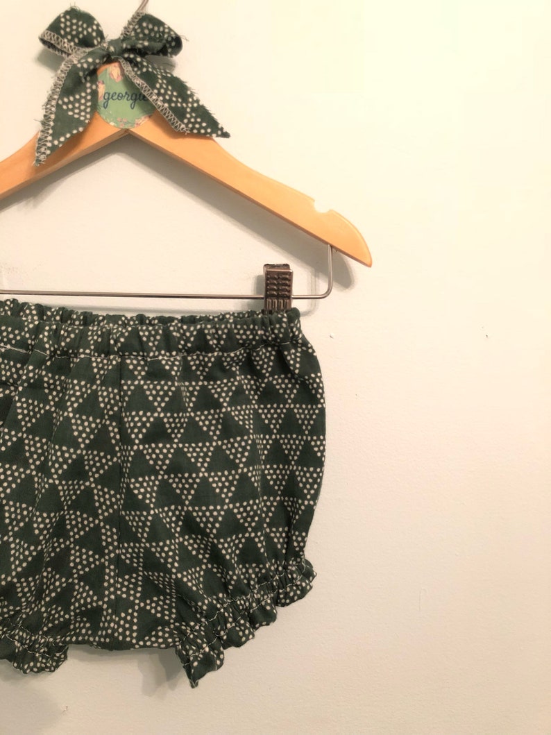 Organic Abstract Bloomers // Ecofriendly Baby Bloomer // Green Etsy