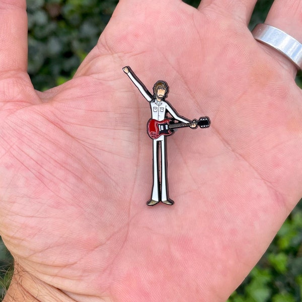 Windmill Pete style enamel pin (Arm Really Spins!)