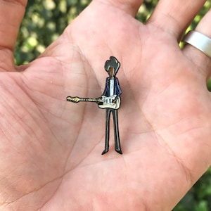 Jimi style enamel pin
