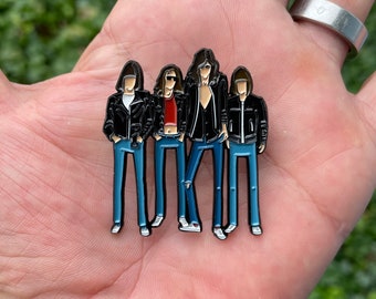 Hey Ho style enamel pin