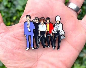 Rock Lobster style enamel pin