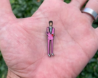 Post style enamel pin