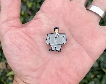 Big Suit style enamel pin