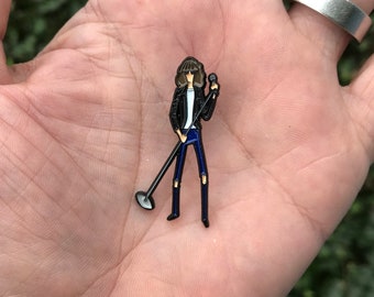 Joey style enamel pin