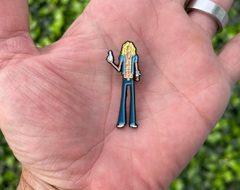 Dove Catch style enamel pin