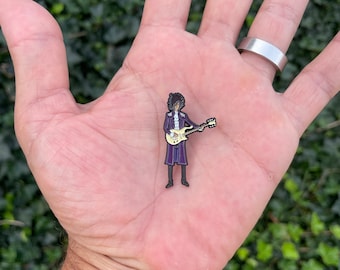 Purple Artist style enamel pin
