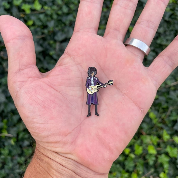 Purple Artist style enamel pin