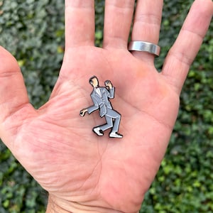 Rebel style enamel pin