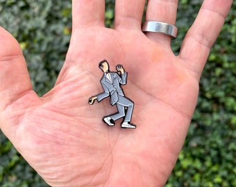 Rebel style enamel pin