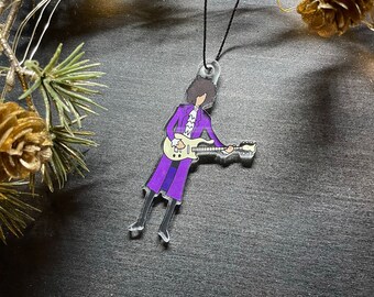 Purple Artist style ornament