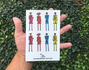 Pepper style sticker sheet