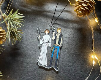 Han and Leia style ornament