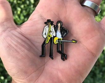 Bruce & Big Man style enamel pin