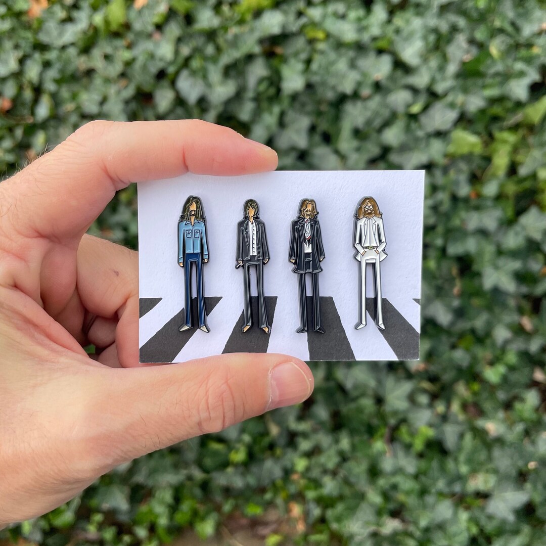 Fab 4 - Abbey Road Style Enamel Pin Set - Etsy